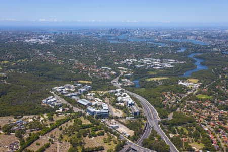 Aerial Image of NORTH RYDE