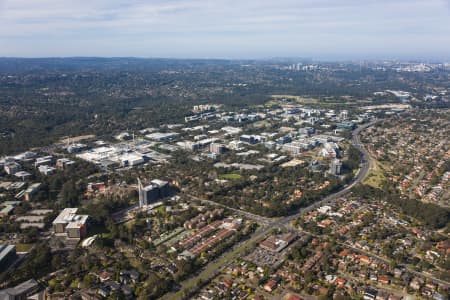 Aerial Image of MACQUARIE PARK AND NORTH RYDE