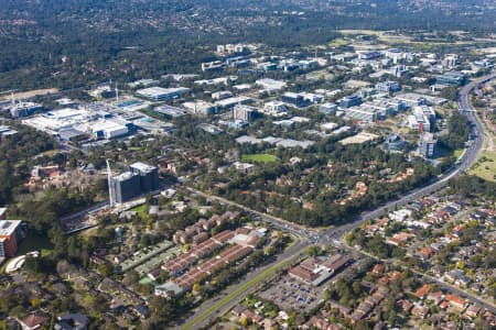 Aerial Image of MACQUARIE PARK AND NORTH RYDE