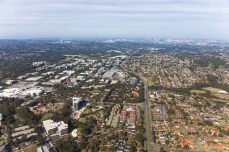 Aerial Image of MACQUARIE PARK AND NORTH RYDE