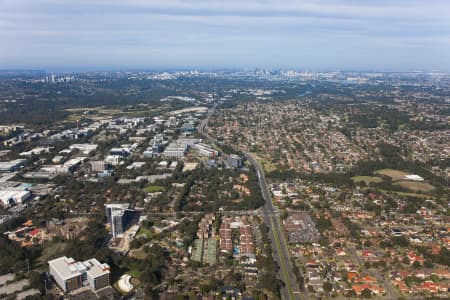 Aerial Image of MACQUARIE PARK AND NORTH RYDE