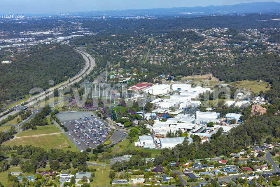 Aerial Image of Warner Bros. Movie World Gold Coast