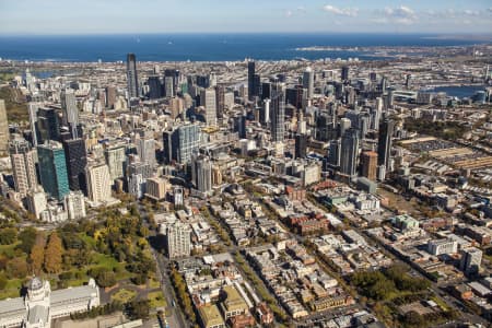 Aerial Image of MELBOURNE FROM THE NORTH