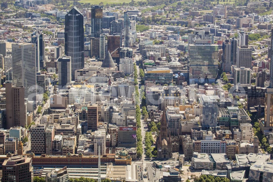 Aerial Image of Swanston Street