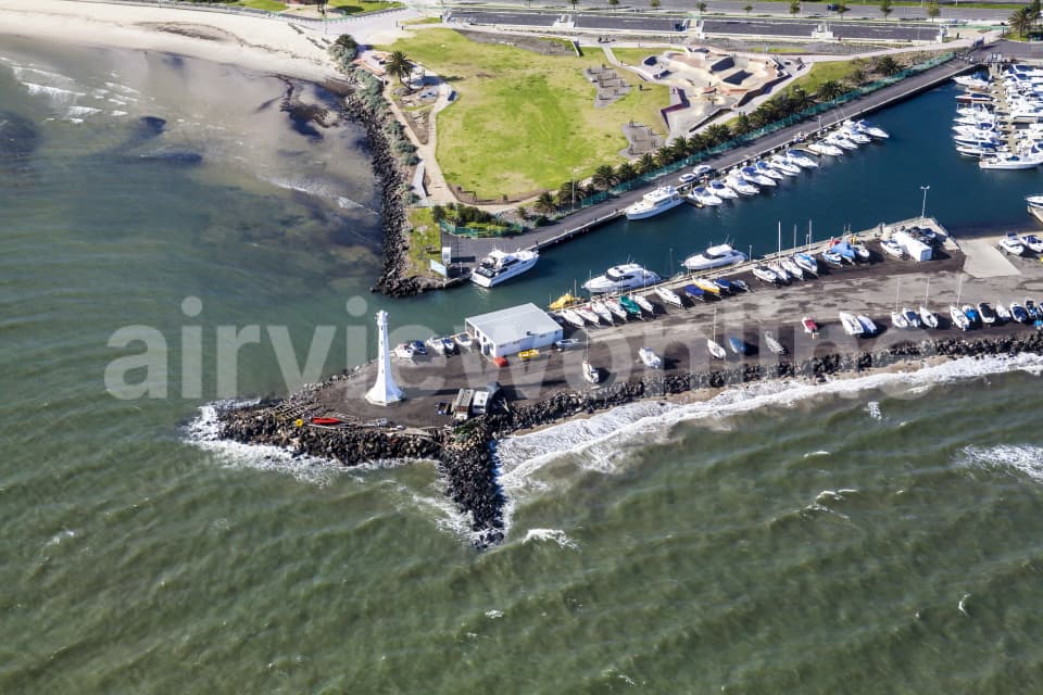 Aerial Image of St Kilda Boat Harbour