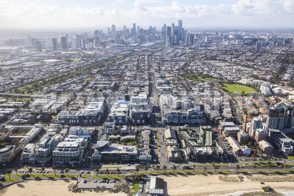 Aerial Image of Port Melbourne To The CBD
