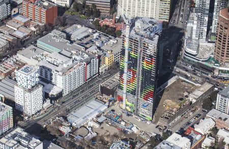 Aerial Image of SWANSTON SQUARE - 551 SWANSTON STREET, CARLTON