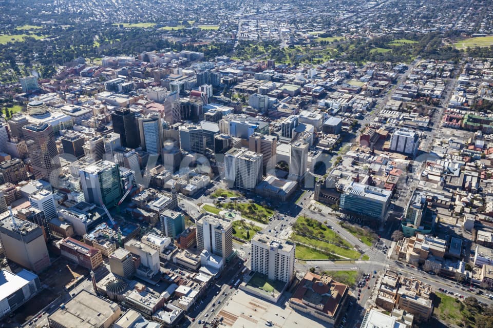 Aerial Image of Victoria Square, Adelaide