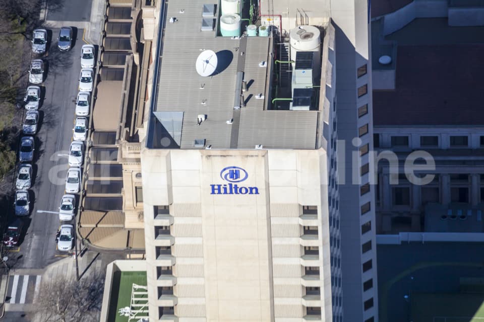 Aerial Image of Hilton Hotel Adelaide
