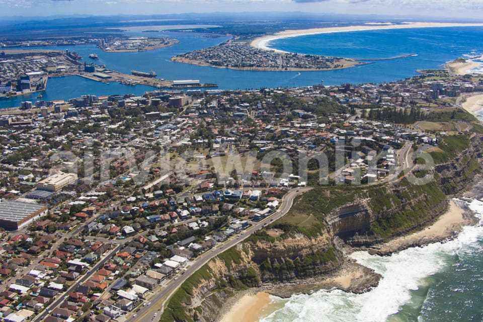 Aerial Image of The Hill And Memorial Drive Newcastle