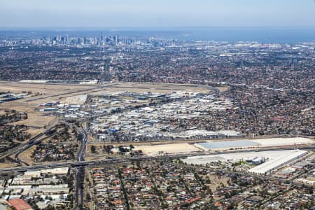 Aerial Image of AIRPORT WEST LOOKING TO CBD