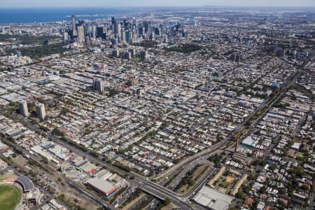 Aerial Image of CLIFTON HILL TO CBD