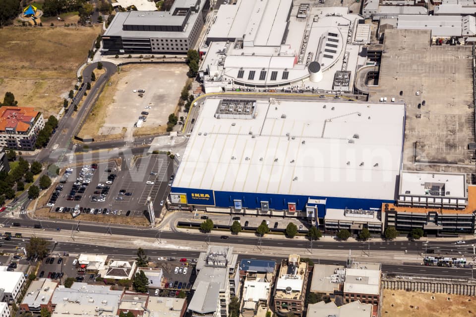 Aerial Image of Aerial view of Victoria Gardens Shopping Centre in richmond