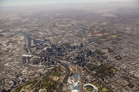 Aerial Image of MELBOURNE FROM 5000 FEET