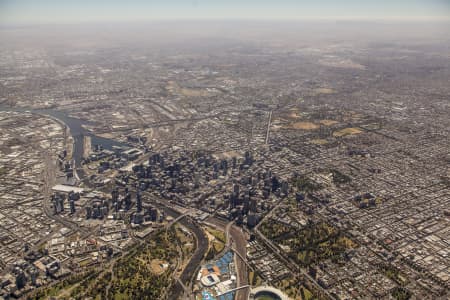 Aerial Image of MELBOURNE FROM 5000 FEET