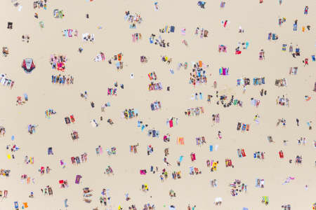 Aerial Image of BONDI BEACH BATHERS