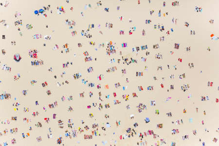 Aerial Image of BONDI BEACH BATHERS