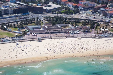 Aerial Image of BONDI BEACH BATHERS
