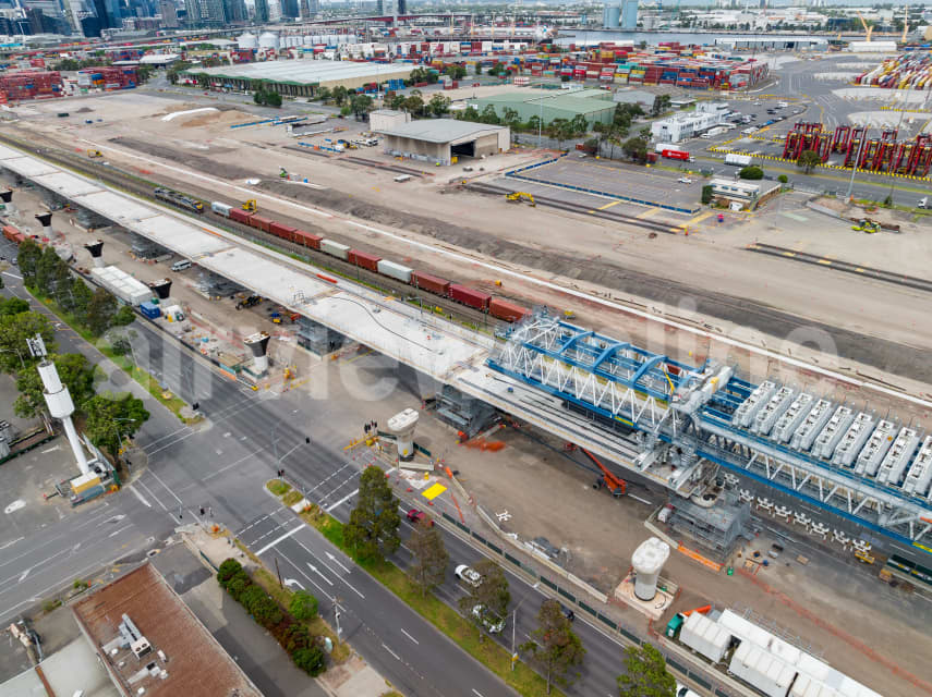 Aerial Image of Freeway construction West Melbourne