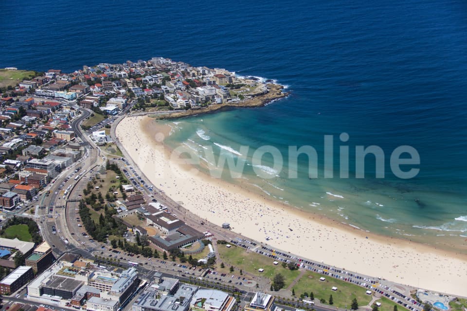 Aerial Image of Bondi Beach Bathers
