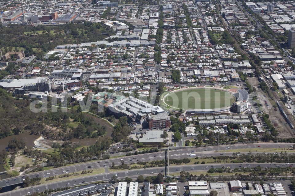 Aerial Image of Clifton Hill Looking towards Collingwood