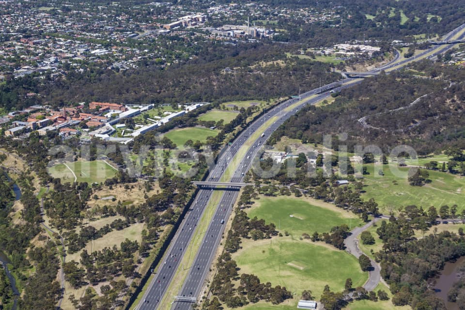 Aerial Image of Eastern Freeway, Fairfield