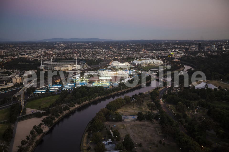 Aerial Image of 2014 Australian Open