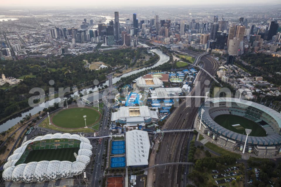 Aerial Image of 2014 Australian Open