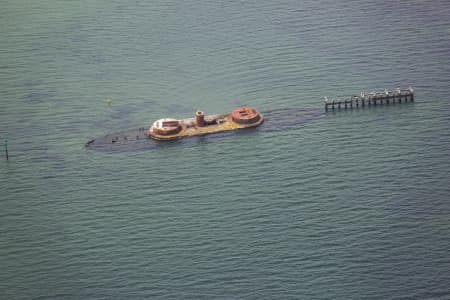 Aerial Image of HALF MOON BAY, BLACK ROCK