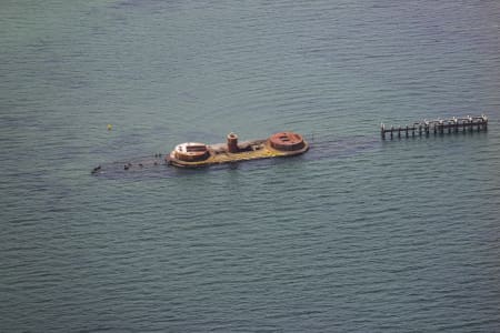 Aerial Image of HALF MOON BAY, BLACK ROCK