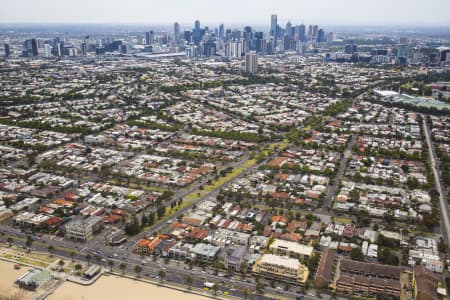 Aerial Image of ALBERT PARK