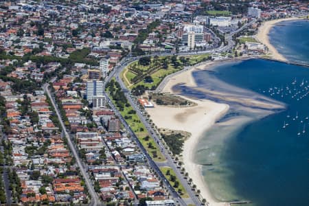 Aerial Image of ST KILDA BEACH