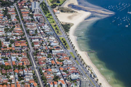 Aerial Image of ST KILDA BEACH