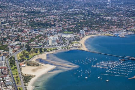 Aerial Image of ST KILDA BEACH