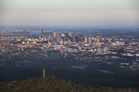 Aerial Image of BRISBANE SUNSET