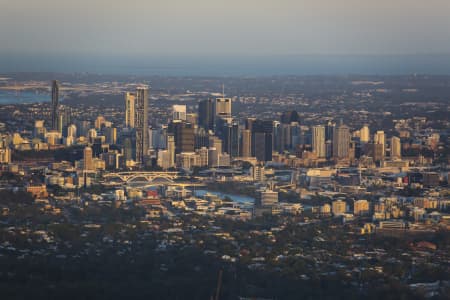 Aerial Image of BRISBANE SUNSET