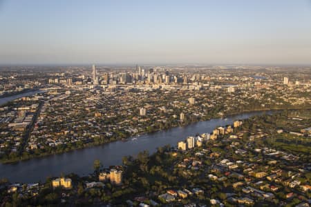 Aerial Image of CHELMER TO BRISBANE CBD