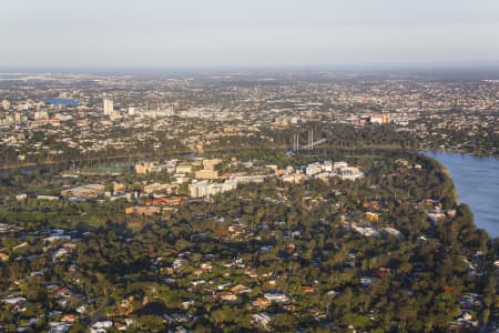 Aerial Image of CHELMER TO BRISBANE CBD