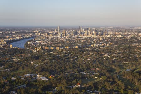 Aerial Image of CHELMER TO BRISBANE CBD
