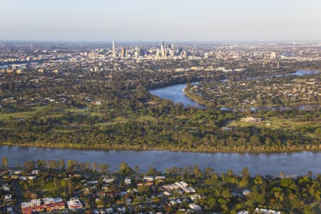 Aerial Image of CHELMER TO BRISBANE CBD