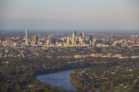 Aerial Image of CHELMER TO BRISBANE CBD
