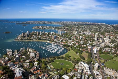 Aerial Image of RUSHCUTTERS BAY