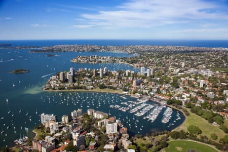 Aerial Image of RUSHCUTTERS BAY