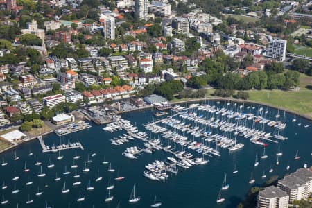 Aerial Image of RUSHCUTTERS BAY