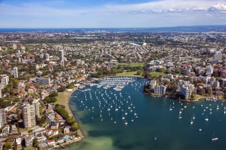 Aerial Image of RUSHCUTTERS BAY