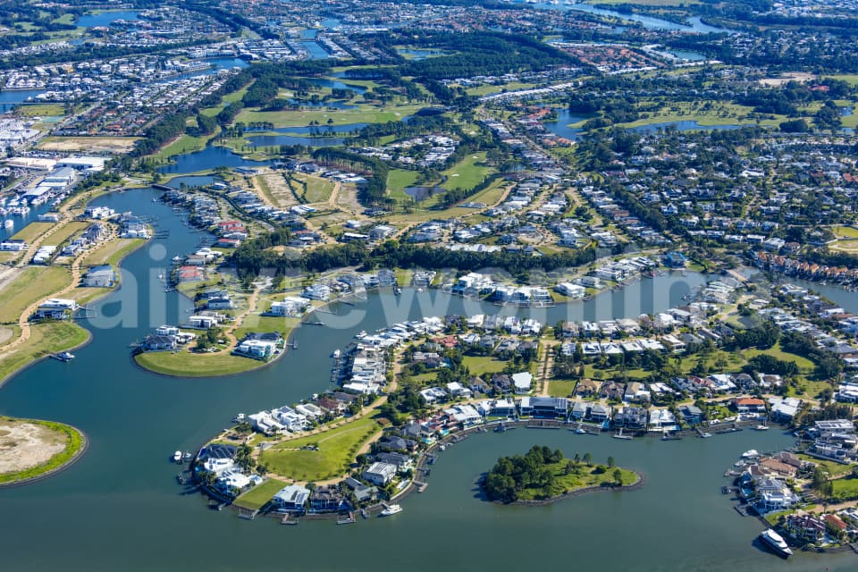 Aerial Image of Hope Island Homes