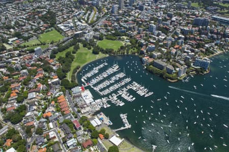 Aerial Image of RUSHCUTTERS BAY