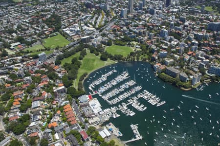Aerial Image of RUSHCUTTERS BAY