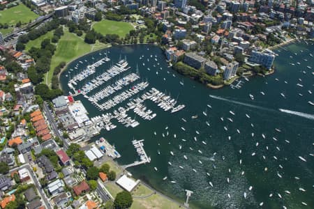 Aerial Image of RUSHCUTTERS BAY