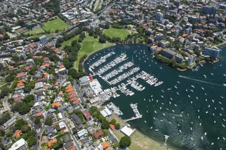 Aerial Image of RUSHCUTTERS BAY